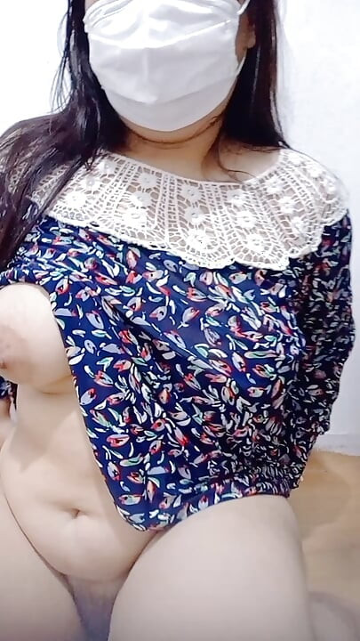 Young Girl Struggles With Dildo Device