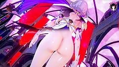 Genshin Impact - Noelle - dans sexy în pielea goală (HENTAI 3D)
