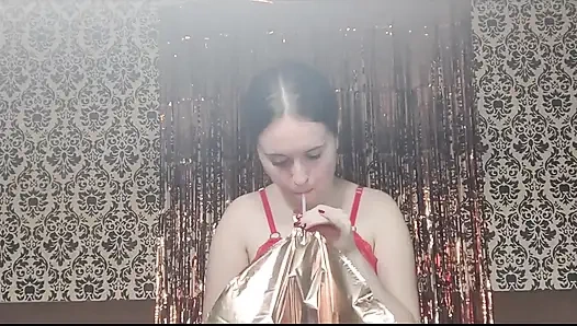 Dekorieren in Unterwäsche