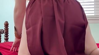 Cosplay - strip-tease de la princesse esclave suédoise, doigtage, orgasmes multiples - vidéo complète