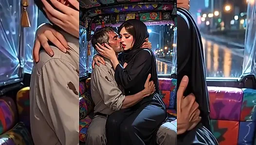 Tesettürlü Müslüman kızlar çirkin şişman edepsiz yaşlı erkekler tarafından aşağılanıyor ve perişan ediliyor - sıkılıyor, öpülüyor, sert sikiliyor bölüm 2