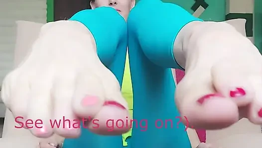 Fetish kaki, fetish kaki, fetish legging, fetish tante seksi - aku fetishmu - ginnagg