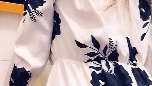 HER TIGHT ASSHOLE DRIPS WITH CUM AFTER I FILLED HER HOLE IN THE BATHROOM