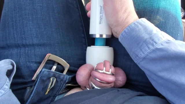 Magic wand & caged clit
