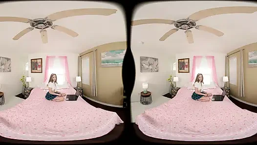 FORBVR - deine 18-jährige zierliche stiefschwester ist ein camgirl und sie braucht deinen schwanz pOV!