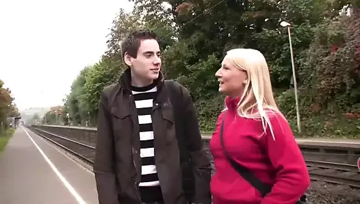 picking up a german bitch on the street