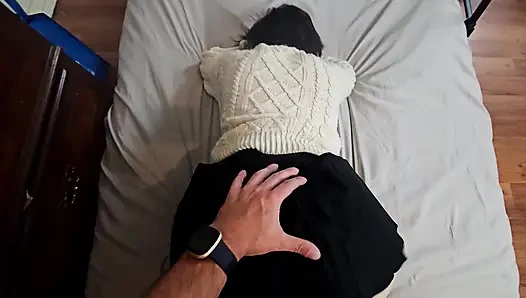 Cum in me! Petite Cutie begs for creampie from Big cock!!