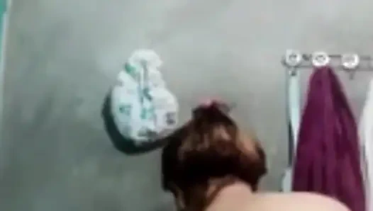 Srepaunt Is Taking A Shower Making A Big Cock