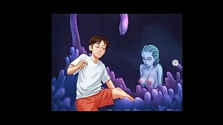 Letní sága - sexuální scéna s aqua - animovaný porno hra
