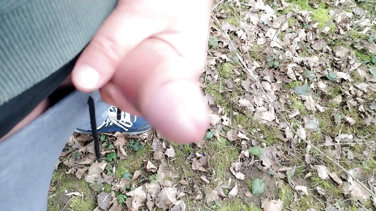 Risky Jerk off After Work Masturbation Cumshot