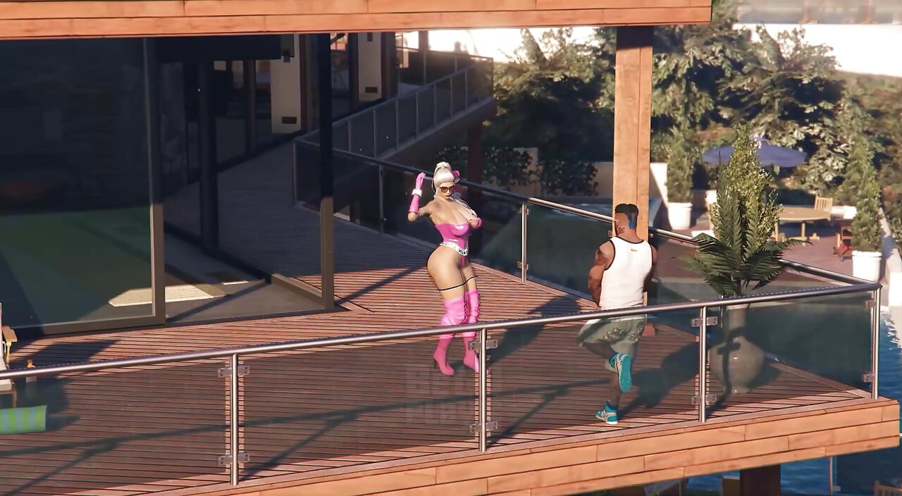 GTA 5 Franklin Hires Premium Lady in his Vinewood Mansion PART1