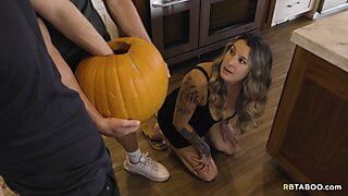 Are your eally jerking him off in a pumpkin?