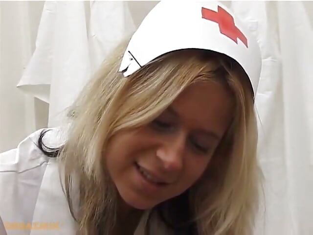 Handjob Nurse with Extremely Beautiful Tits