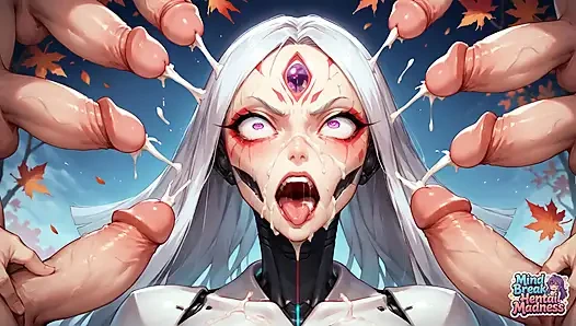 Осенний кибер-осьминог сосет