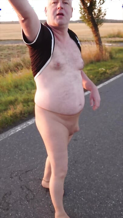 Walk in Tights on the Country Road