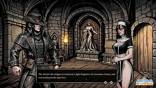 EP4: трах сисек и ритуал глубокой глотки со пожилой монахиней Neila - сексоркизм: исповедь похоти