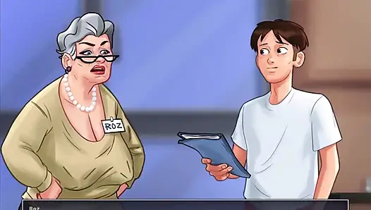 Летняя сага: Я трахнул старую Roz