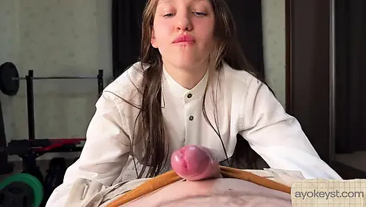 Strict Angry Secretary Fucked Me And Cummed Brightly. Girl POV