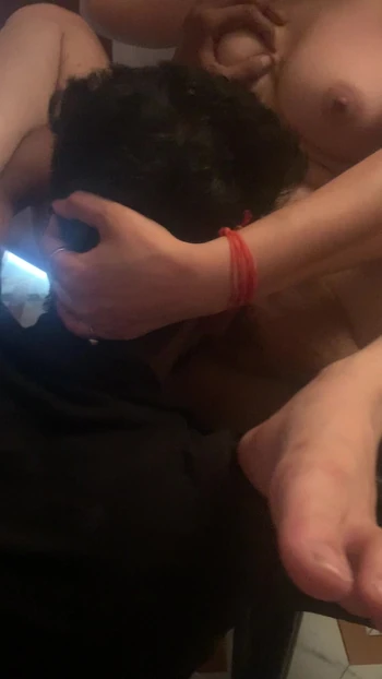 The water came out by sucking the stepbrother