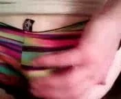 rubbing my cock on girlfriends satin panties