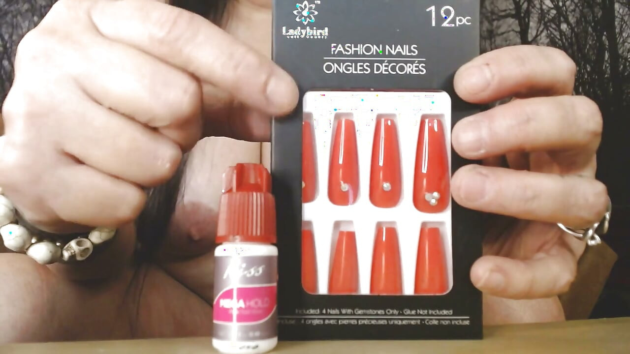 Sharp Red Nails and Thick Red Lipstick