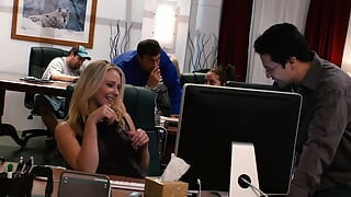 Natalie Norton Gets Called Into Her Bosses Office for a Deep Drilling