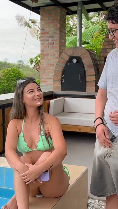 MY STEPSISTER WITH THE PERFECT ASS, SUCKS MY COCK AFTER OUR FIGHT IN THE MIDDLE OF A WALK | Clip 1