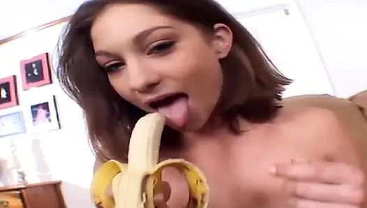 Brunette Babe Stretched Wide by Throbbing Cocks in Wild Threesome