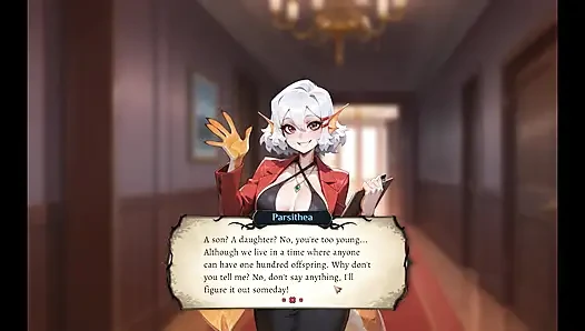 Hotel Tales magie HENTAI Spiel Ep.2 SIREN BLOWJOB unter dem tisch endet mit einem GESICHTS-HAPPY END!