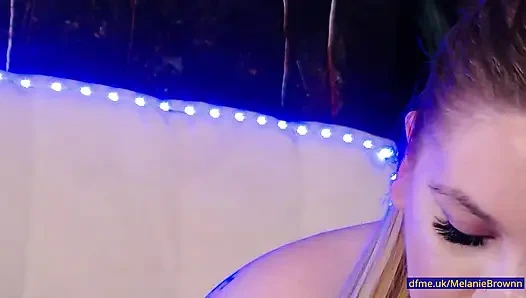 She lifts and drops those huge boobs and She guides your strokes to the end