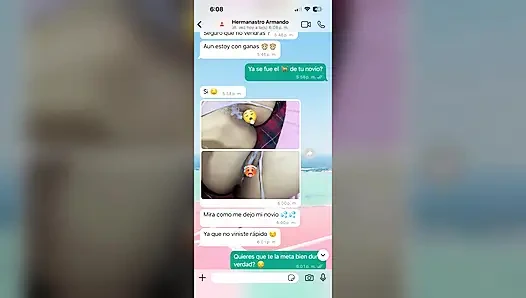 Hot WhatsApp Chat with My Stepsister Ends in ANAL Happy Ending