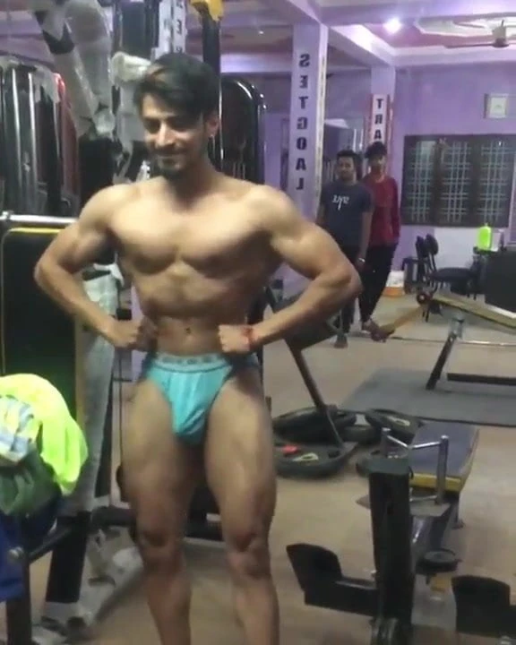 Desi Hunk Gym Bulge