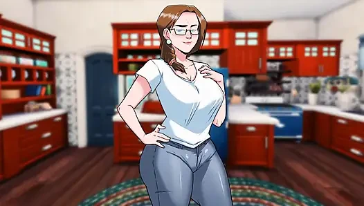 Kötülüğün şafağı: üvey anne üvey oğlunun büyük yarağını emiyor, yapışkan dölle kaplanıyor bölüm 18