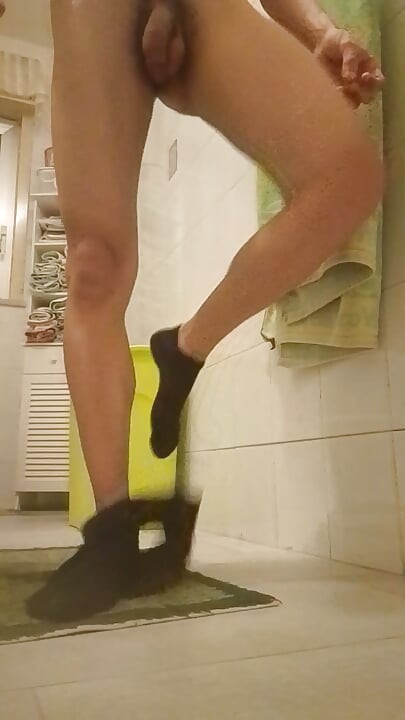 Masturbation in the bathroom