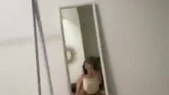 Sexy bathing selfie of Chinese giant breast beauty