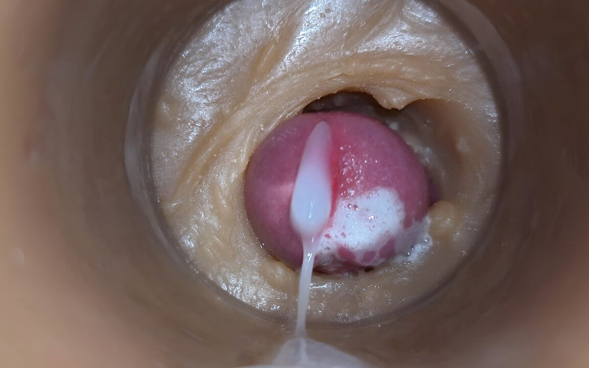 Asmr כוס עמוק נתפס מנת יתר שפיכה של זרע 4K