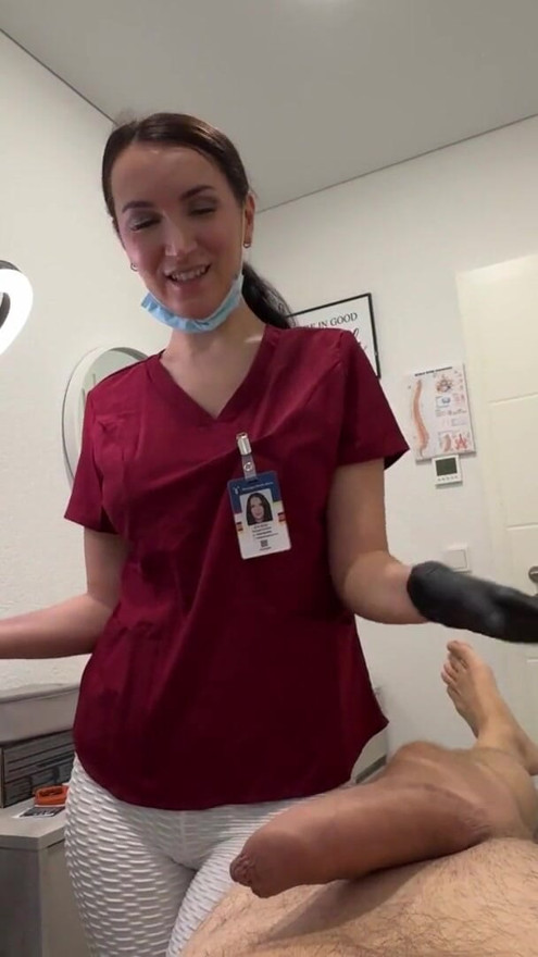 Laser on balls, cock in throat | Clip 1