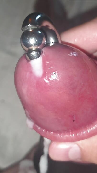 Playing and cumming with my big pumped dick