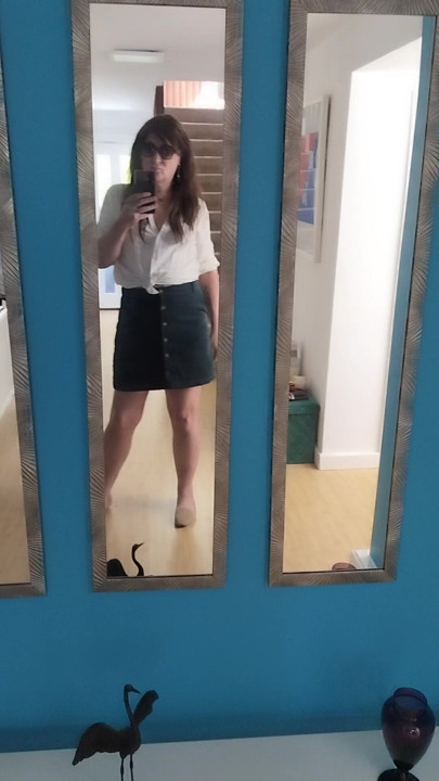 Me going out to walk my dog ... Just wanted to show my cute outfit
