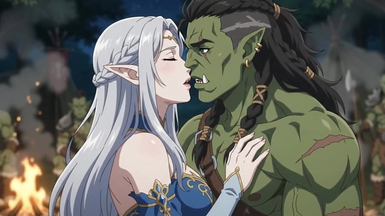 Captured by the Orc Warlord Elf Princess’s Forbidden Night