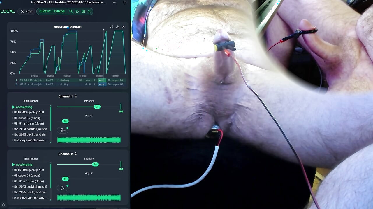 FBE hardstim 020, autre chevauchage (électrode différente)