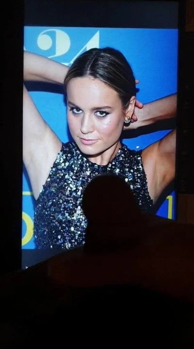 Brie Larson armpit cum tribute HOT!!