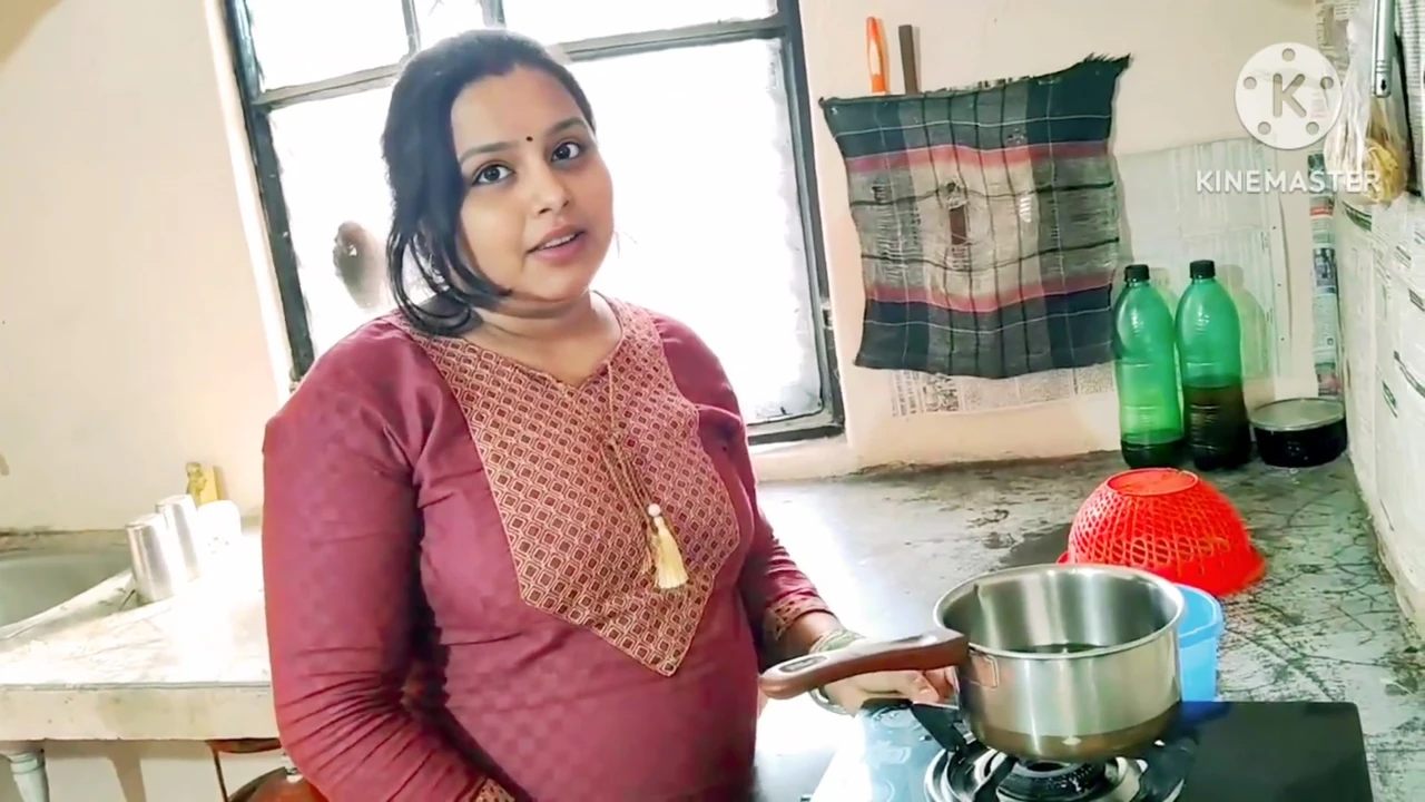 Indian Desi Mommy Neighbor Boy With Kitchen