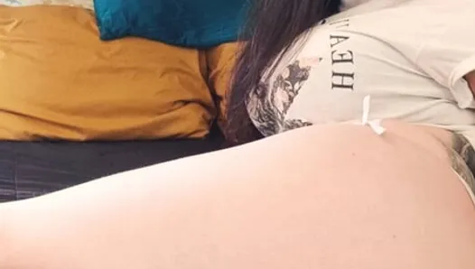 tickling my clit until i cant take it anymore and cum so hard