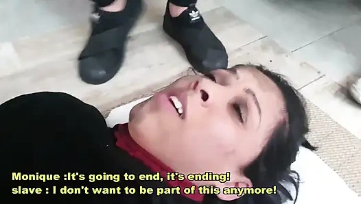 Trample perfect feets with 3 top girls and english subtitles