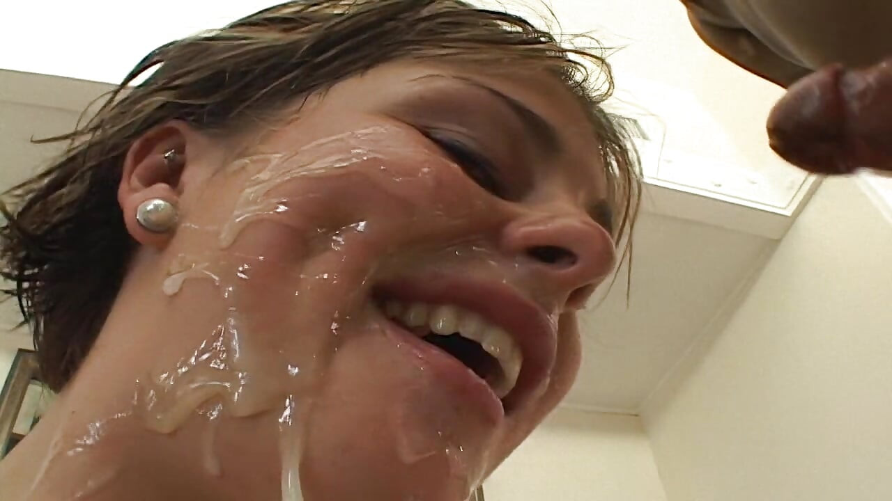 Blonde babe sucks a huge cock then gets fucked by a big black cock