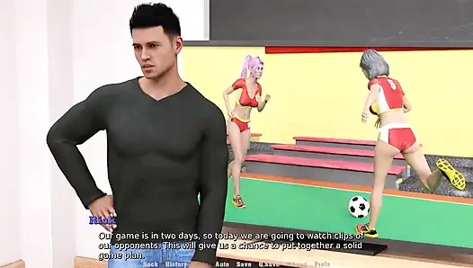 Neben dem platz: ex-fußballspielerin und ein paar mädchen ep 8