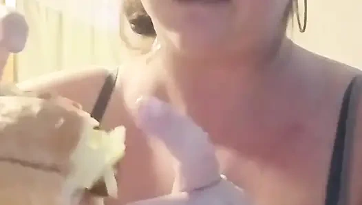 Goddess Eating Pizza