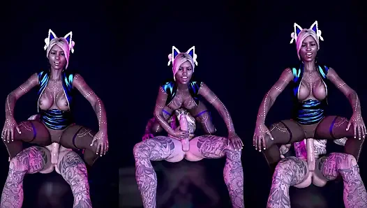 Di Klub Malam, Mulatto Panas Disetubuhi Oleh Kontol Putih Besar