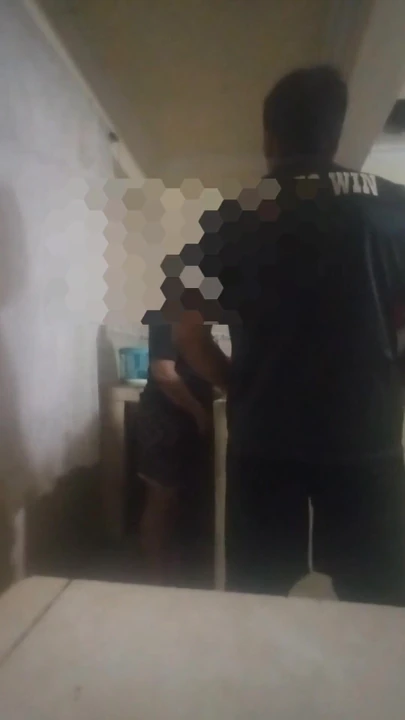 Stunning moment from "Maid fucked in the kitchen (almost discovered by my wife)"